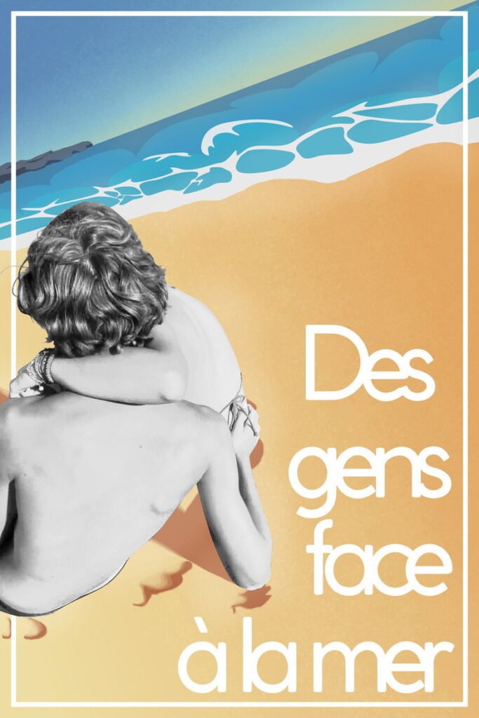 Affiche Des gens face à la mer